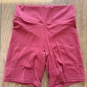 Balance Athletica High-Rise Bike Shorts in Rose